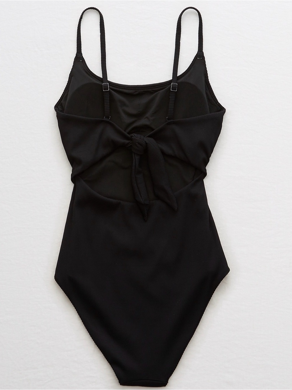 Aerie Ribbed One Piece Full Coverage With Tie Back NWT Size S
